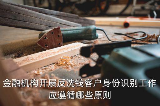 金融機(jī)構(gòu)開展反洗錢客戶身份識別工作應(yīng)遵循哪些原則