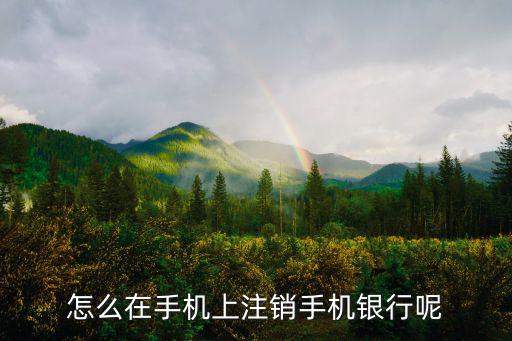 手機(jī)銀行卡怎么注銷不了怎么辦理嗎，怎么在手機(jī)上注銷手機(jī)銀行呢