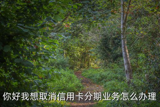 你好我想取消信用卡分期業(yè)務(wù)怎么辦理