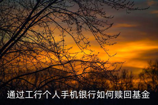 通過工行個人手機銀行如何贖回基金