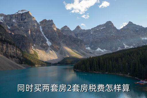 同時(shí)買(mǎi)兩套房2套房稅費(fèi)怎樣算