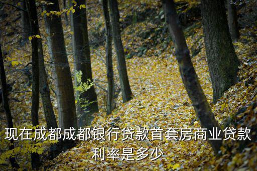 現(xiàn)在成都成都銀行貸款首套房商業(yè)貸款利率是多少