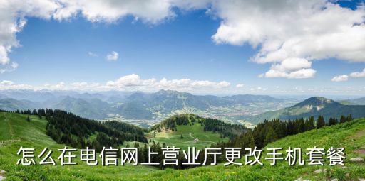 怎么在電信網(wǎng)上營(yíng)業(yè)廳更改手機(jī)套餐