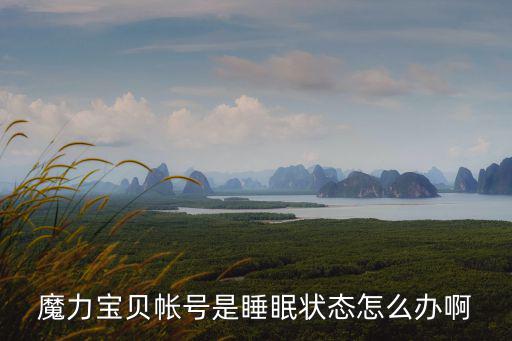 魔力寶貝帳號是睡眠狀態(tài)怎么辦啊