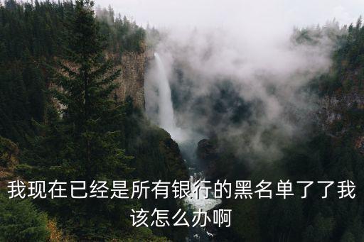 有銀行黑名單怎么辦，我現(xiàn)在已經(jīng)是所有銀行的黑名單了了我該怎么辦啊
