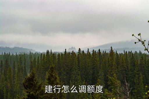 建行 工行 限額怎么修改，建行信用卡每日限額怎么修改