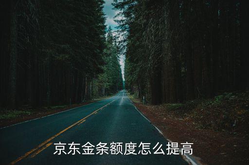 京東金條額度怎么提高