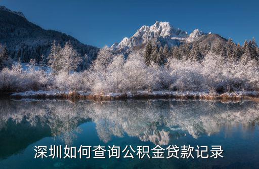 深圳住房公積金怎么查詢明細(xì)查詢，深圳如何查詢公積金貸款記錄