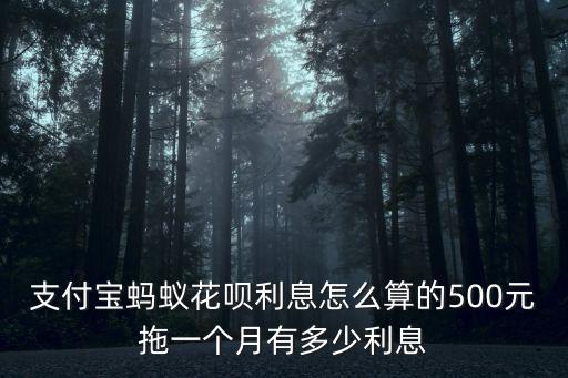 螞蟻花唄和花唄利息怎么算利息怎么算的，支付寶螞蟻花唄利息是怎么計算的啊假如我現(xiàn)在買個5000元手機