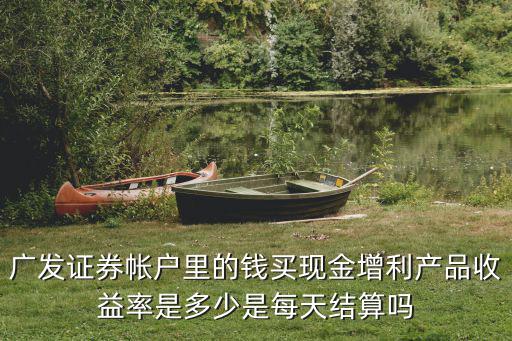 廣發(fā)證券帳戶里的錢買現(xiàn)金增利產(chǎn)品收益率是多少是每天結(jié)算嗎