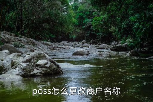 poss怎么更改商戶名稱
