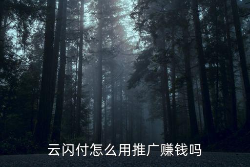 怎么在云閃付賺錢，云閃付怎么用推廣賺錢嗎