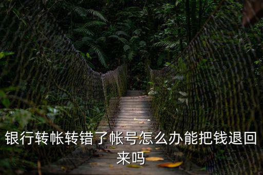 銀行轉(zhuǎn)帳轉(zhuǎn)錯了帳號怎么辦能把錢退回來嗎
