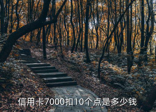 信用卡7000扣10個(gè)點(diǎn)是多少錢