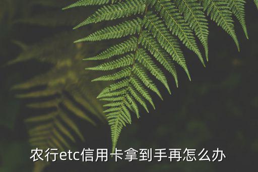 廈門農(nóng)業(yè)銀行etc卡怎么辦，在廈門要怎么辦高速ETC