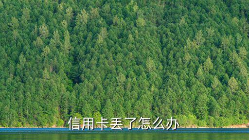 信用卡丟了怎么辦