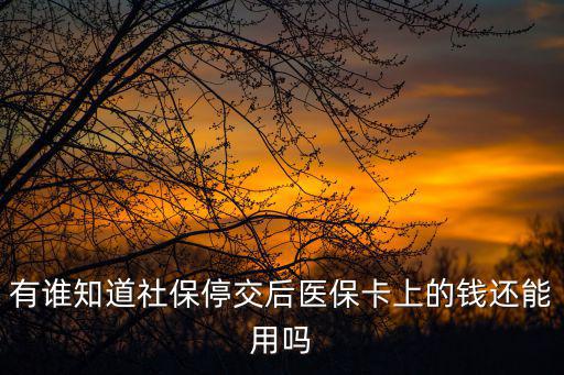 社保停交后社保卡里的錢怎么辦，我的社保買了五年了如果現(xiàn)在報停繳了的錢怎么辦