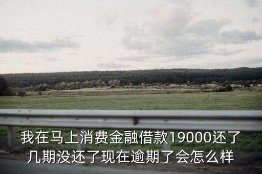 我在馬上消費(fèi)金融借款19000還了幾期沒(méi)還了現(xiàn)在逾期了會(huì)怎么樣