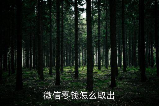 微信零錢怎么取出