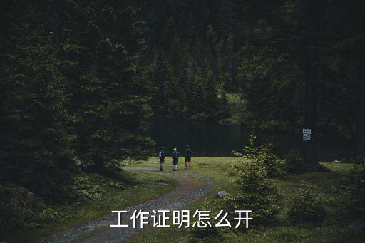 工作證明怎么開