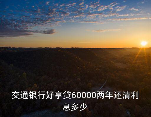 交行好享貸費(fèi)率怎么，交通銀行信用卡好享代的收費(fèi)標(biāo)準(zhǔn)