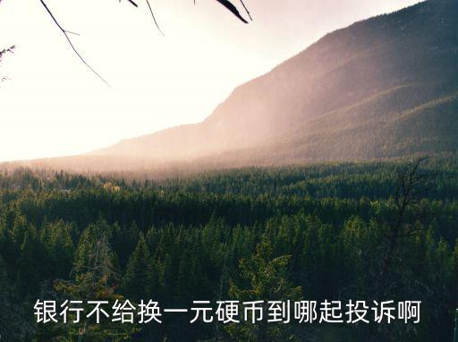 銀行不給換一元硬幣到哪起投訴啊