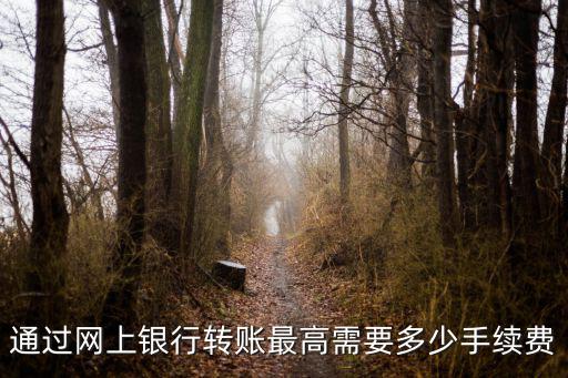通過網(wǎng)上銀行轉(zhuǎn)賬最高需要多少手續(xù)費(fèi)