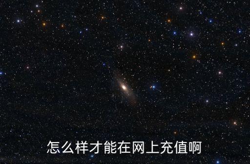 怎么樣才能在網(wǎng)上充值啊
