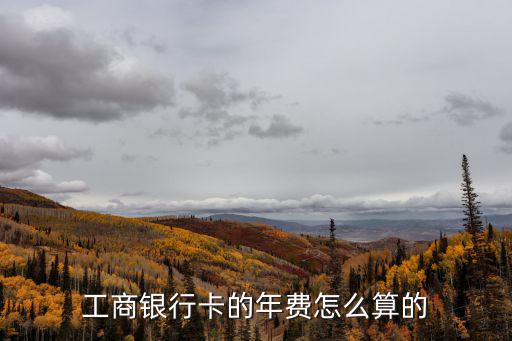 工行年費怎么算，工商銀行信用卡年費怎么算