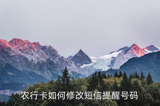 農(nóng)業(yè)短信提醒怎么修改，農(nóng)業(yè)銀行可以通過手機(jī)銀行修改短信通知