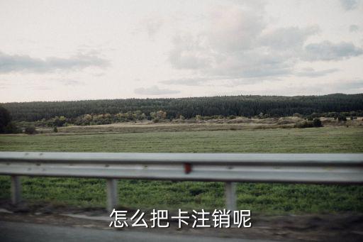 怎么把卡注銷呢