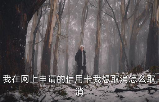我在網(wǎng)上申請(qǐng)的信用卡我想取消怎么取消