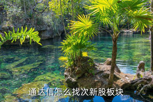通達(dá)信怎么找次新股板塊