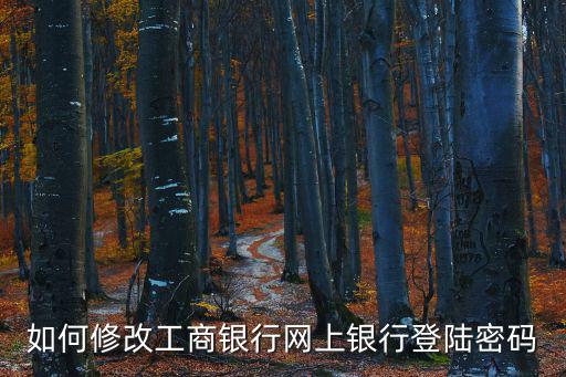 如何修改工商銀行網(wǎng)上銀行登陸密碼
