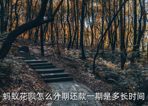 螞蟻花唄怎么分期還款一期是多長時間