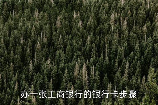 辦一張工商銀行的銀行卡步驟