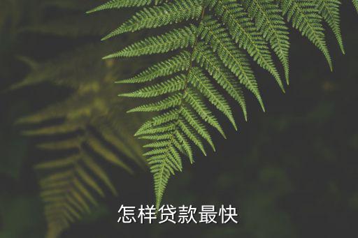 怎么貸款放款最快，最好最快的貸款怎么貸