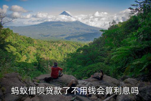 螞蟻借唄貸款了不用錢會算利息嗎