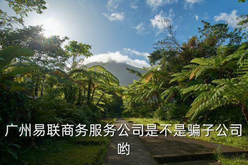 廣州易聯(lián)商務(wù)服務(wù)公司是不是騙子公司喲