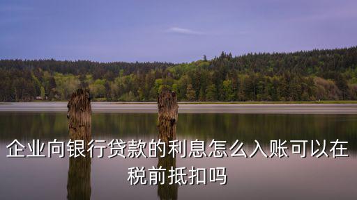 銀行貸款利息怎么抵扣，企業(yè)向銀行貸款的利息怎么入賬可以在稅前抵扣嗎