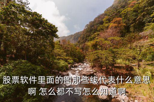 股票軟件里面的圖那些線代表什么意思啊 怎么都不寫怎么知道啊