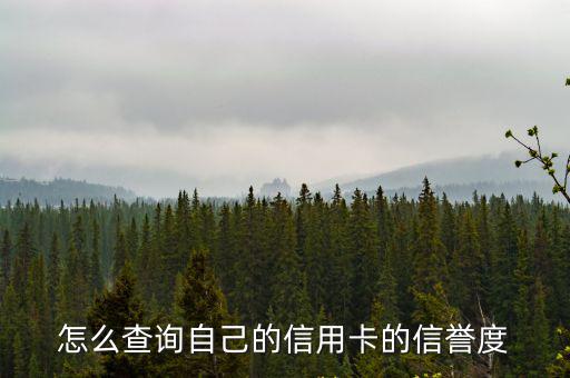 信用卡的信譽(yù)度怎么查詢，銀行信譽(yù)度怎么查詢
