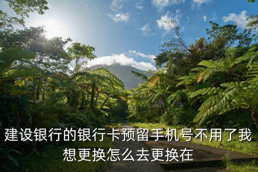手機(jī)建設(shè)銀行怎么換卡，建設(shè)銀行的銀行卡預(yù)留手機(jī)號(hào)不用了我想更換怎么去更換在