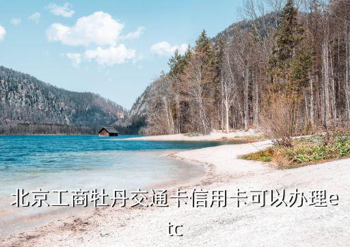 工行牡丹卡怎么辦etc，牡丹速通卡怎么辦理