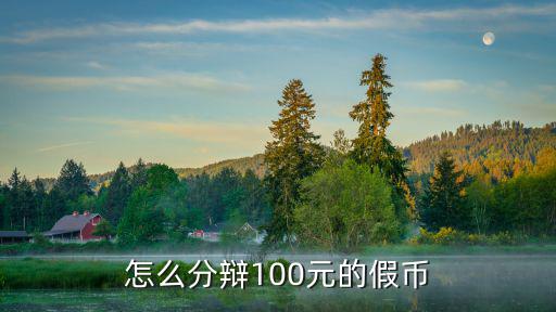 怎么分辯100元的假幣