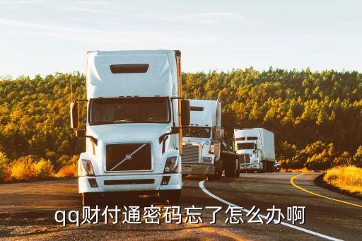 qq財(cái)付通密碼忘了怎么辦啊