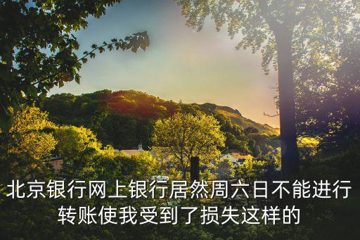 北京銀行個人網(wǎng)上銀行怎么不能轉(zhuǎn)賬嗎，北京銀行的卡能轉(zhuǎn)賬嗎