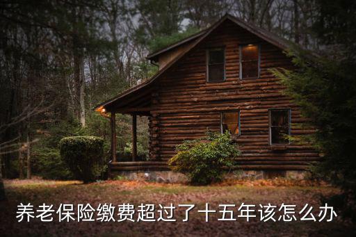 個(gè)人養(yǎng)老保險(xiǎn)15年怎么辦，養(yǎng)老保險(xiǎn)買夠15年怎么辦