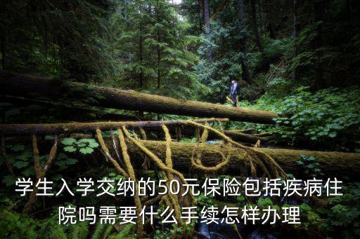 學(xué)生入學(xué)交納的50元保險(xiǎn)包括疾病住院嗎需要什么手續(xù)怎樣辦理