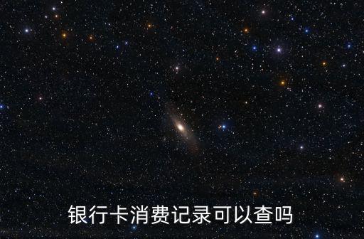 銀行卡消費(fèi)記錄可以查嗎